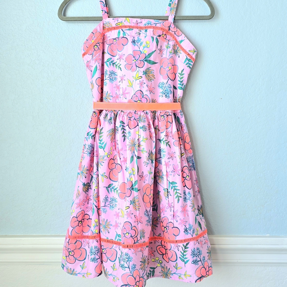 Cat & Jack Pink Floral Strappy Dress
